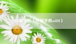 炒股手机（炒股手机m828）