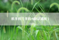 机手机（手机v2取证流程）