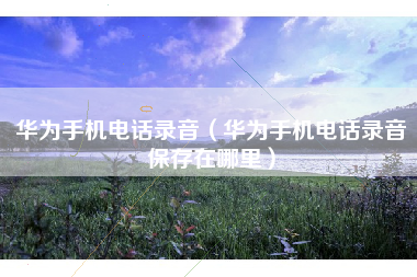 华为手机电话录音（华为手机电话录音保存在哪里）